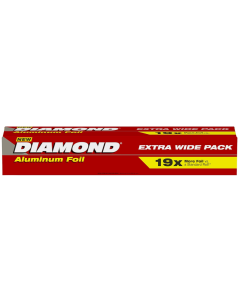 Box of Diamond Aluminium Foil Silver 37.5sq ft