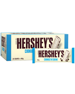 Box of Hershey's Cookies 'n' Creme Chocolate Bar