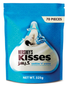 Box of Hershey's Kisses Cookies n Cream Chocolate