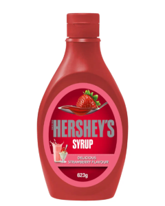 Box of Hersheys Strawberry Syrup