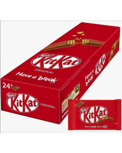 Box of Kitkat 4 Finger Chocolate Wafer Bar